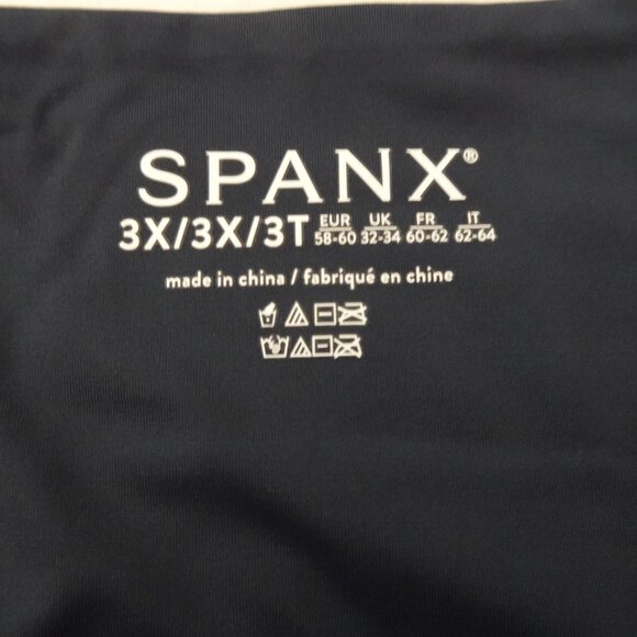 Spanx High Rise Shaping Swim Bottom Brief Women's Plus Size 3X Navy Blue 50125R - Picture 4 of 6
